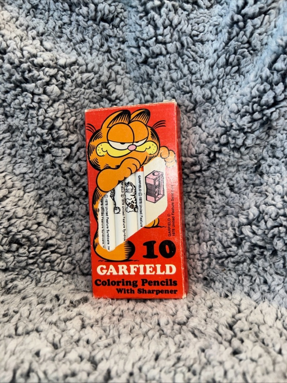 Garfield 10 Coloring Pencils with Sharpener - Orange